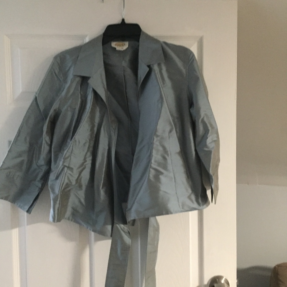 Silver blue blouse
